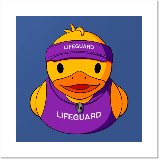 Lifeguard Rubber Duck Wall Art by Alisha Ober Designs